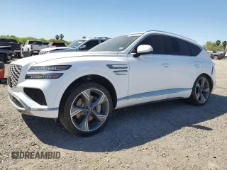 2025 Genesis GV80 Prestige with VIN KMUHEESC5SU221448, listed as a Copart auction lot 48557875 with 10,971 mi miles and Salvage Title. Bid and sale history available at DreamBid. Image 1.