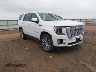 2021 GMC Yukon Denali with VIN 1GKS2DKL0MR178210, listed as a IAAI auction lot 41934532 with 91,785 mi miles. Bid and sale history available at carsss.com. Image 1.