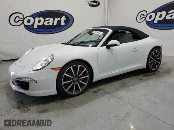2015 Porsche 911 Carrera S with VIN WP0CB2A90FS154351, listed as a Copart auction lot 72019974 with 12,320 mi miles and Salvage Title. Bid and sale history available at carsss.com. Image 1.