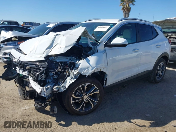 2023 Buick Encore GX Select with VIN KL4MMDS22PB084486, listed as a IAAI auction lot 41668381 with 14,814 mi miles and . Bid and sale history available at DreamBid. Image 16.