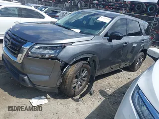2024 Nissan Pathfinder S with VIN 5N1DR3AA0RC306767, listed as a IAAI auction lot 42233662 with 34,074 mi miles and . Bid and sale history available at DreamBid. Image 17.