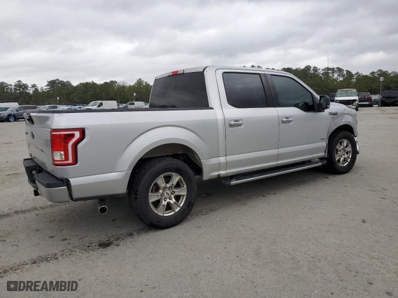 2017 Ford F-150 XL with VIN 1FTEW1CP2HFC55809, listed as a Copart auction lot 45032435 with 136,980 mi miles and Salvage Title. Bid and sale history available at carsss.com. Image 3.