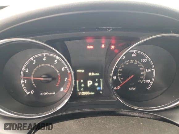 2020 Mitsubishi Outlander ES with VIN JA4AP3AU1LU017562, listed as a Copart auction lot 82314074 with 112,089 mi miles and Salvage title. Bid and sale history available at DreamBid. Image 9.