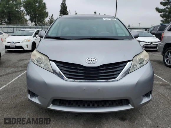 2012 Toyota Sienna with VIN 5TDKA3DC4CS014867, listed as a Copart auction lot 43191655 with 169,517 mi miles and Salvage Title. Bid and sale history available at DreamBid. Image 5.