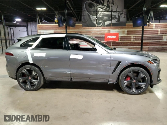 2023 Jaguar F-Pace SVR with VIN SADCZ2EE1PA704896, listed as a Copart auction lot 47456695 with 6,623 mi miles and Salvage Title. Bid and sale history available at DreamBid. Image 1.