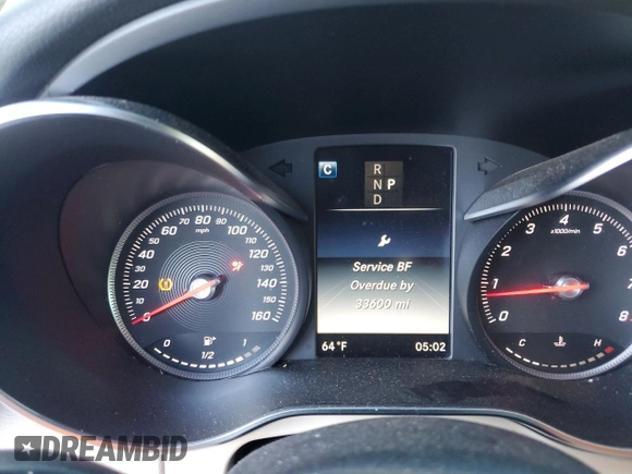 2018 Mercedes-Benz C 300 with VIN 55SWF4KB6JU259253, listed as a Copart auction lot 53642375 with 33,600 mi miles and Salvage Title. Bid and sale history available at DreamBid. Image 9.