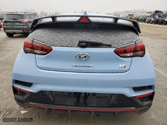 2019 Hyundai Veloster N with VIN KMHT36AH7KU002296, listed as a Copart auction lot 83427504 with 54,898 mi miles and Salvage Title. Bid and sale history available at carsss.com. Image 6.