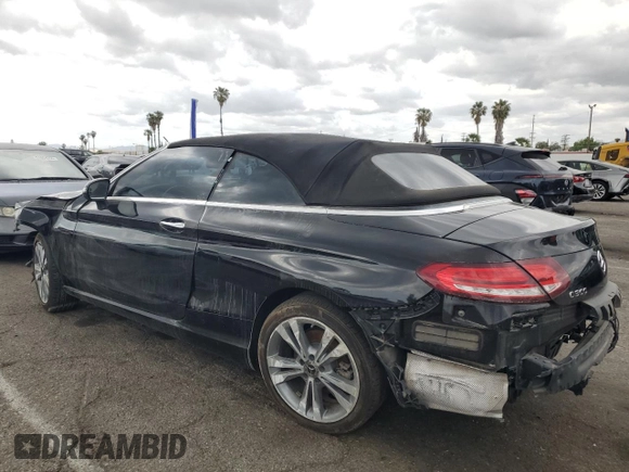 2019 Mercedes-Benz C 300 with VIN WDDWK8DB6KF827909, listed as a Copart auction lot 51114875 with 55,903 mi miles and Salvage Title. Bid and sale history available at carsss.com. Image 2.