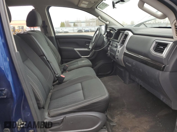 2017 Nissan Titan SV with VIN 1N6AA1EJXHN534790, listed as a Copart auction lot 52567735 with 184,884 mi miles and Salvage Title. Bid and sale history available at DreamBid. Image 7.