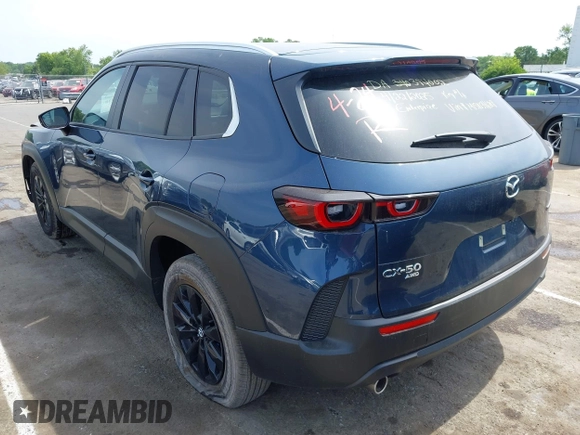 2025 Mazda CX-50 S Preferred with VIN 7MMVABBM1SN346708, listed as a IAAI auction lot 42174230 with 5,650 mi miles and . Bid and sale history available at carsss.com. Image 3.