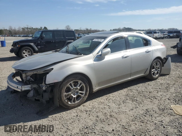 2010 Acura TL Tech with VIN 19UUA8F58AA004987, listed as a Copart auction lot 49766295 with 0 mi miles and Salvage Title. Bid and sale history available at carsss.com. Image 1.