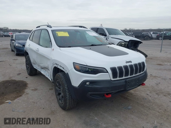 2019 Jeep Cherokee Trailhawk with VIN 1C4PJMBN6KD124023, listed as a IAAI auction lot 41432217 with 76,934 mi miles and . Bid and sale history available at DreamBid. Image 1.