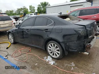 2010 Lexus IS 250 with VIN JTHCF5C27A5041833, listed as a Copart auction lot 59590395 with 205,747 mi miles and Salvage title. Bid and sale history available at DreamBid. Image 2.