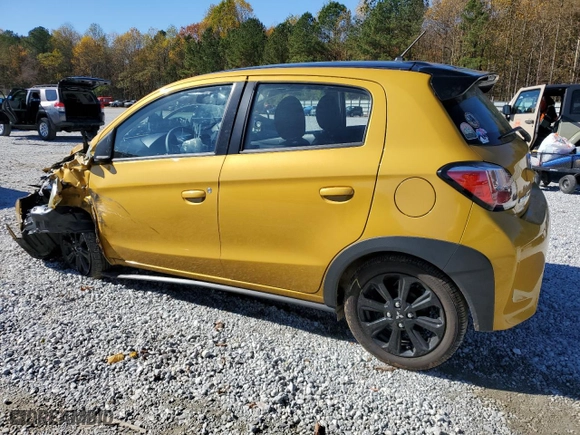 2024 Mitsubishi Mirage Black Edition with VIN ML32AWHJ5RH004553, listed as a Copart auction lot 81929384 with 5,816 mi miles and Salvage Title. Bid and sale history available at carsss.com. Image 2.