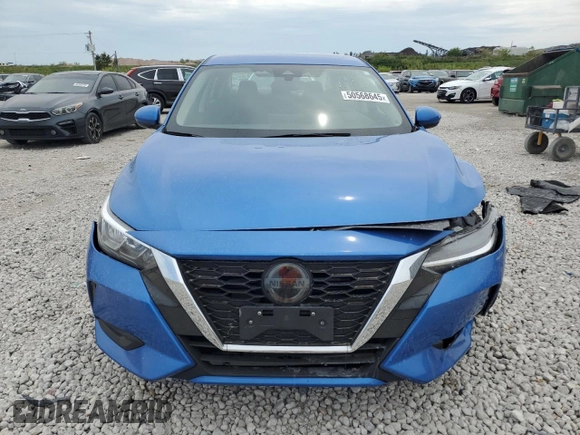 2022 Nissan Sentra SV with VIN 3N1AB8CV7NY253708, listed as a Copart auction lot 50568645 with 48,567 mi miles and Non Repairable. Bid and sale history available at carsss.com. Image 5.