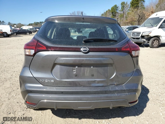 2024 Nissan Kicks S with VIN 3N1CP5BV2RL490717, listed as a Copart auction lot 48554895 with 47,823 mi miles and Salvage Title. Bid and sale history available at carsss.com. Image 6.