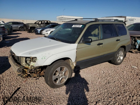 2003 Subaru Forester X with VIN JF1SG63633H709086, listed as a Copart auction lot 75526184 with 236,392 mi miles and Salvage Title. Bid and sale history available at carsss.com. Image 1.