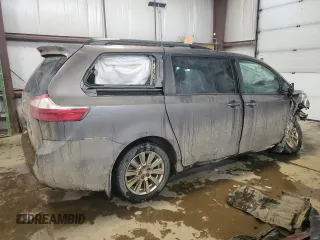 2017 Toyota Sienna LE with VIN 5TDJZ3DC5HS174641, listed as a Copart auction lot 44059275 with 168,044 mi miles and Salvage Title. Bid and sale history available at carsss.com. Image 3.