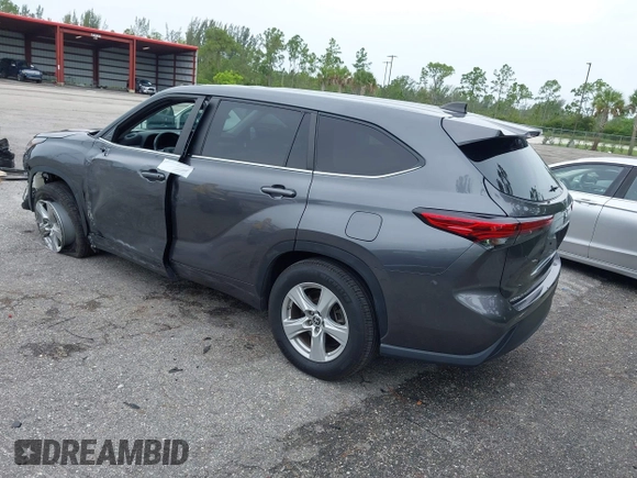 2023 Toyota Highlander L with VIN 5TDKDRAH6PS028110, listed as a IAAI auction lot 42427535 with 47,040 mi miles and . Bid and sale history available at DreamBid. Image 3.