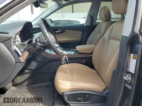 2020 Audi Q8 Premium Plus with VIN WA1EVAF14LD008087, listed as a Copart auction lot 43336565 with 78,423 mi miles and Clean title. Bid and sale history available at DreamBid. Image 7.