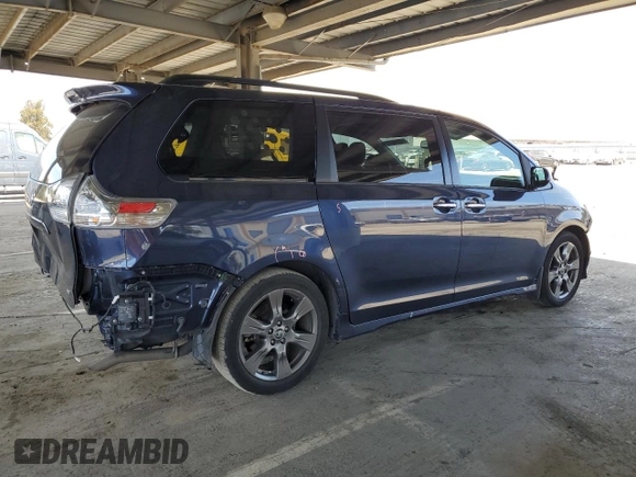 2020 Toyota Sienna SE with VIN 5TDXZ3DC4LS034373, listed as a Copart auction lot 52971635 with 44,421 mi miles and Salvage Title. Bid and sale history available at carsss.com. Image 3.