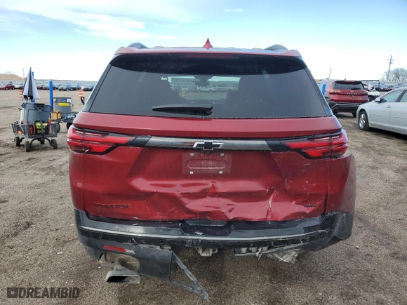 2022 Chevrolet Traverse Premier with VIN 1GNEVKKW8NJ106581, listed as a Copart auction lot 81105424 with 69,406 mi miles and Salvage Title. Bid and sale history available at carsss.com. Image 6.