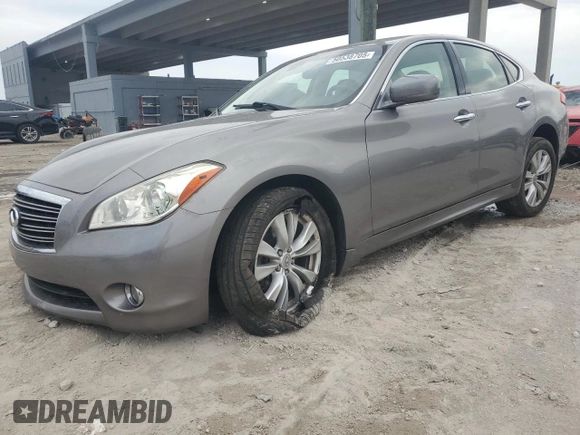 2011 Infiniti M with VIN JN1AY1AR7BM570737, listed as a Copart auction lot 50538705 with 93,801 mi miles and Non Repairable. Bid and sale history available at carsss.com. Image 1.