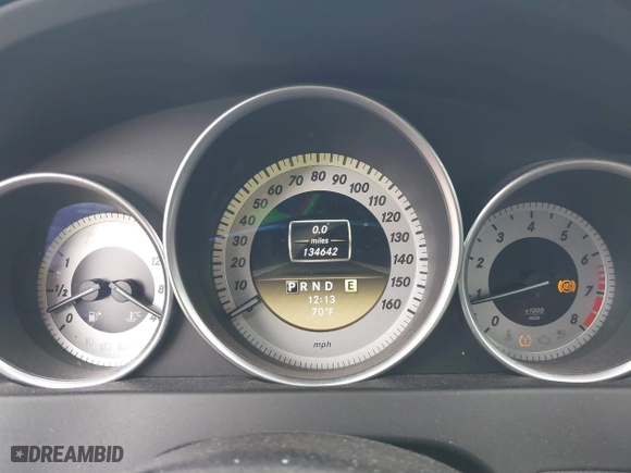 2012 Mercedes-Benz C-Class C 250 with VIN WDDGJ4HB6CF864731, listed as a IAAI auction lot 41177482 with 134,642 mi miles. Bid and sale history available at carsss.com. Image 7.