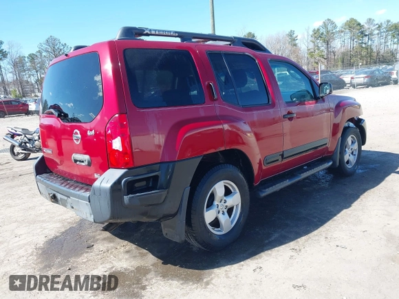 2005 Nissan Xterra S with VIN 5N1AN08W45C640048, listed as a IAAI auction lot 41897729 with 240,315 mi miles and . Bid and sale history available at DreamBid. Image 4.