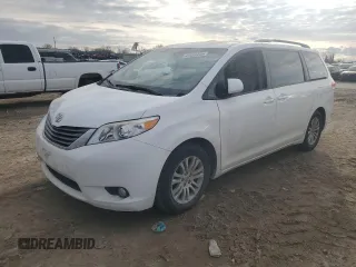2012 Toyota Sienna XLE AAS with VIN 5TDYK3DC6CS277532, listed as a Copart auction lot 47453945 with 130,451 mi miles and Salvage Title. Bid and sale history available at carsss.com. Image 1.
