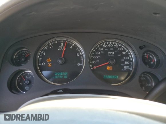 2007 Chevrolet Suburban LTZ with VIN 3GNFC16097G154329, listed as a Copart auction lot 58562345 with 216,790 mi miles and Clean title. Bid and sale history available at DreamBid. Image 9.