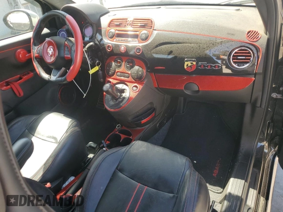 2012 FIAT 500 Abarth with VIN 3C3CFFFH6CT330426, listed as a Copart auction lot 57341965 with 40,702 mi miles and Salvage title. Bid and sale history available at DreamBid. Image 8.