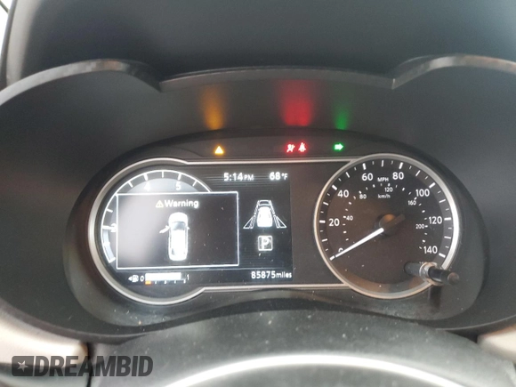 2021 Nissan Versa SV with VIN 3N1CN8EVXML868598, listed as a Copart auction lot 80665304 with 85,875 mi miles and Salvage title. Bid and sale history available at DreamBid. Image 9.