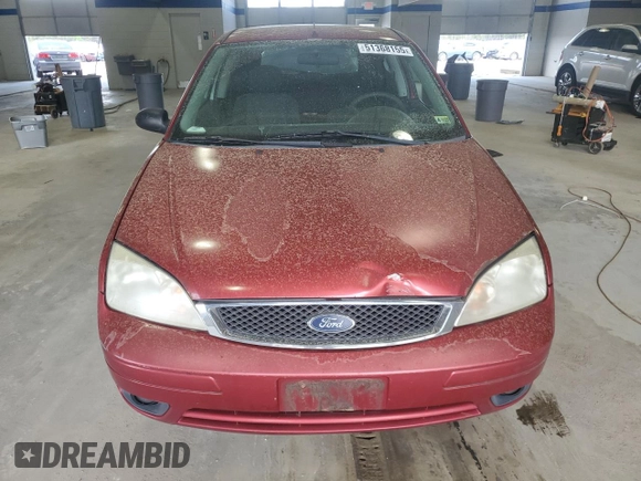 2005 Ford Focus S with VIN 3FAFP31N25R121952, listed as a Copart auction lot 51368155 with 213,571 mi miles and Salvage Title. Bid and sale history available at carsss.com. Image 5.