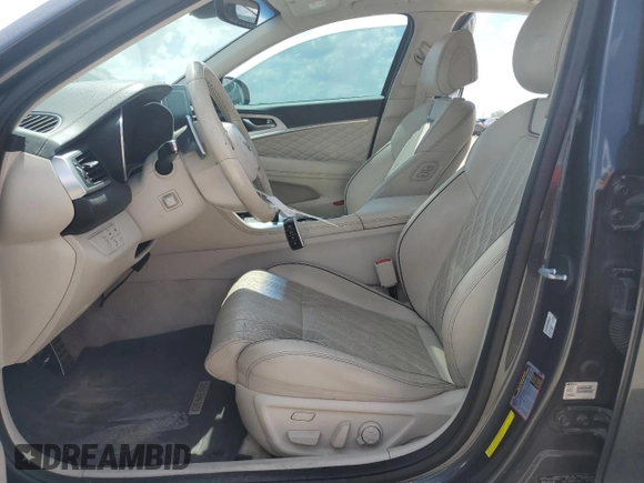 2019 Genesis G70 3.3T Advanced with VIN KMTG34LE1KU021425, listed as a Copart auction lot 72706024 with 56,825 mi miles and Salvage Title. Bid and sale history available at carsss.com. Image 7.