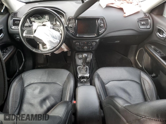 2021 Jeep Compass Limited with VIN 3C4NJDCB0MT551058, listed as a Copart auction lot 47301095 with 47,256 mi miles and Salvage Title. Bid and sale history available at DreamBid. Image 8.