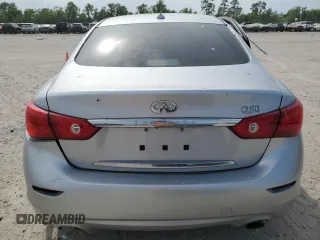 2015 Infiniti Q50 with VIN JN1BV7AP4FM356843, listed as a Copart auction lot 53702855 with 110,914 mi miles and Salvage title. Bid and sale history available at DreamBid. Image 6.
