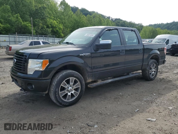 2014 Ford F-150 XL with VIN 1FTFW1EF4EFB23865, listed as a Copart auction lot 58557635 with 178,037 mi miles and Salvage title. Bid and sale history available at DreamBid. Image 1.