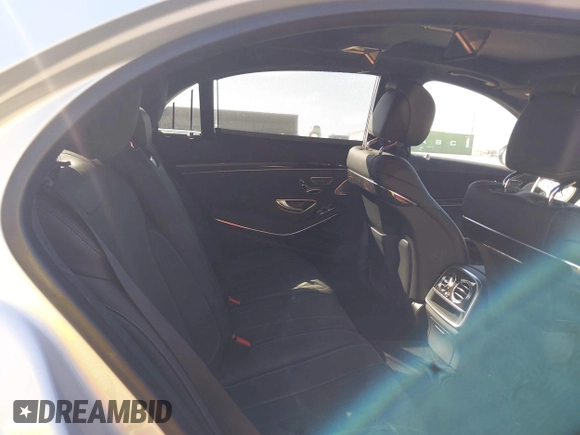 2018 Mercedes-Benz S 560 with VIN WDDUG8DB6JA421486, listed as a IAAI auction lot 41784582 with 21,379 mi miles and . Bid and sale history available at carsss.com. Image 8.