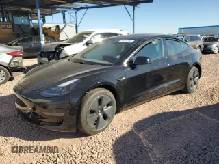 2021 Tesla Model 3 Standard Range Plus with VIN 5YJ3E1EA3MF996701, listed as a Copart auction lot 47013195 with 34,177 mi miles and Salvage Title. Bid and sale history available at carsss.com. Image 1.