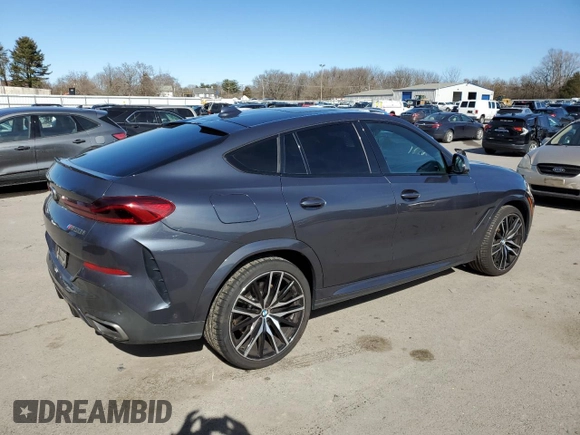 2020 BMW X6 M50i with VIN 5UXCY8C08L9C75486, listed as a Copart auction lot 42780354 with 66,661 mi miles. Bid and sale history available at carsss.com. Image 3.