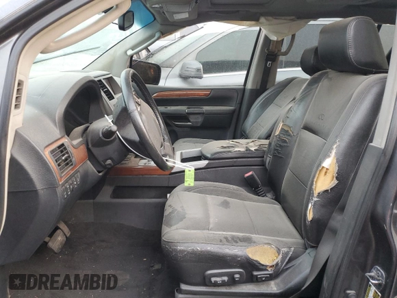 2008 Infiniti QX56 with VIN 5N3AA08D58N907367, listed as a Copart auction lot 47493095 with Not provided miles and Salvage title. Bid and sale history available at DreamBid. Image 7.