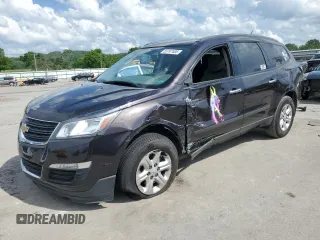 2016 Chevrolet Traverse LS z VIN 1GNKRFED5GJ322125, wystawiony jako Copart lot #55747485 z przebiegiem 187 554 mil mil oraz Szkoda całkowita • Salvage title. Historia ofert i sprzedaży dostępna na DreamBid. Obrazek 1.