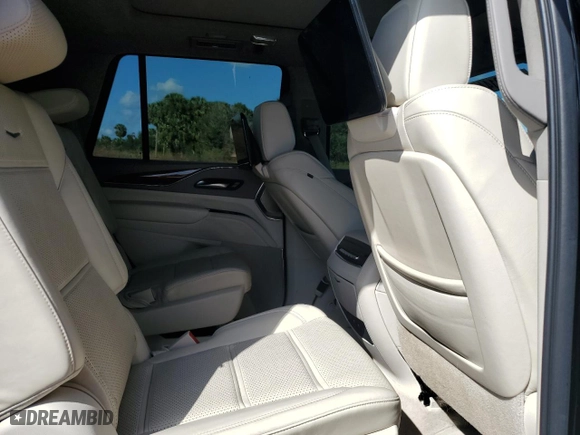 2021 Cadillac Escalade Premium Luxury Platinum with VIN 1GYS3DKL7MR168745, listed as a Copart auction lot 76098144 with 59,423 mi miles and Non Repairable. Bid and sale history available at carsss.com. Image 11.