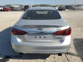 2019 Infiniti Q50 Signature Edition with VIN JN1EV7AP7KM518388, listed as a Copart auction lot 49925335 with 78,458 mi miles and Salvage Title. Bid and sale history available at DreamBid. Image 6.