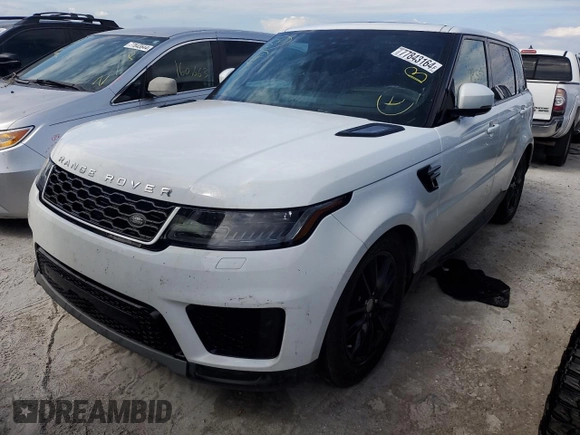 2020 Land Rover Range Rover Sport SE with VIN SALWG2SUXLA748831, listed as a Copart auction lot 77843164 with 78,557 mi miles and Non Repairable. Bid and sale history available at carsss.com. Image 1.