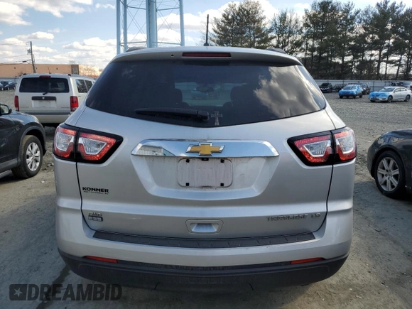 2013 Chevrolet Traverse LS with VIN 1GNKVFED1DJ259225, listed as a Copart auction lot 46888665 with 95,213 mi miles and Salvage Title. Bid and sale history available at DreamBid. Image 6.