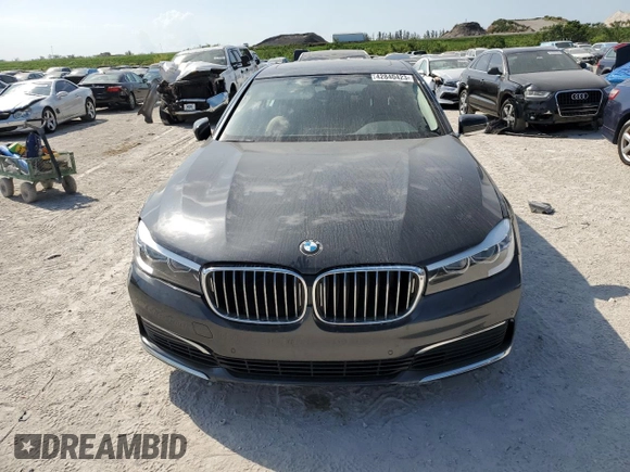 2019 BMW 7 Series 740i with VIN WBA7E2C50KB217524, listed as a Copart auction lot 42840423 with 0 mi miles. Bid and sale history available at carsss.com. Image 5.