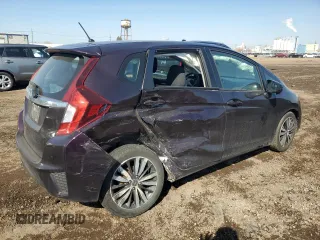 2015 Honda Fit EX-L with VIN 3HGGK5H8XFM756085, listed as a Copart auction lot 48771025 with 46,740 mi miles and Salvage Title. Bid and sale history available at carsss.com. Image 3.