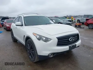 2013 Infiniti FX with VIN JN8CS1MU7DM142407, listed as a IAAI auction lot 41567881 with 112,961 mi miles and . Bid and sale history available at DreamBid. Image 1.